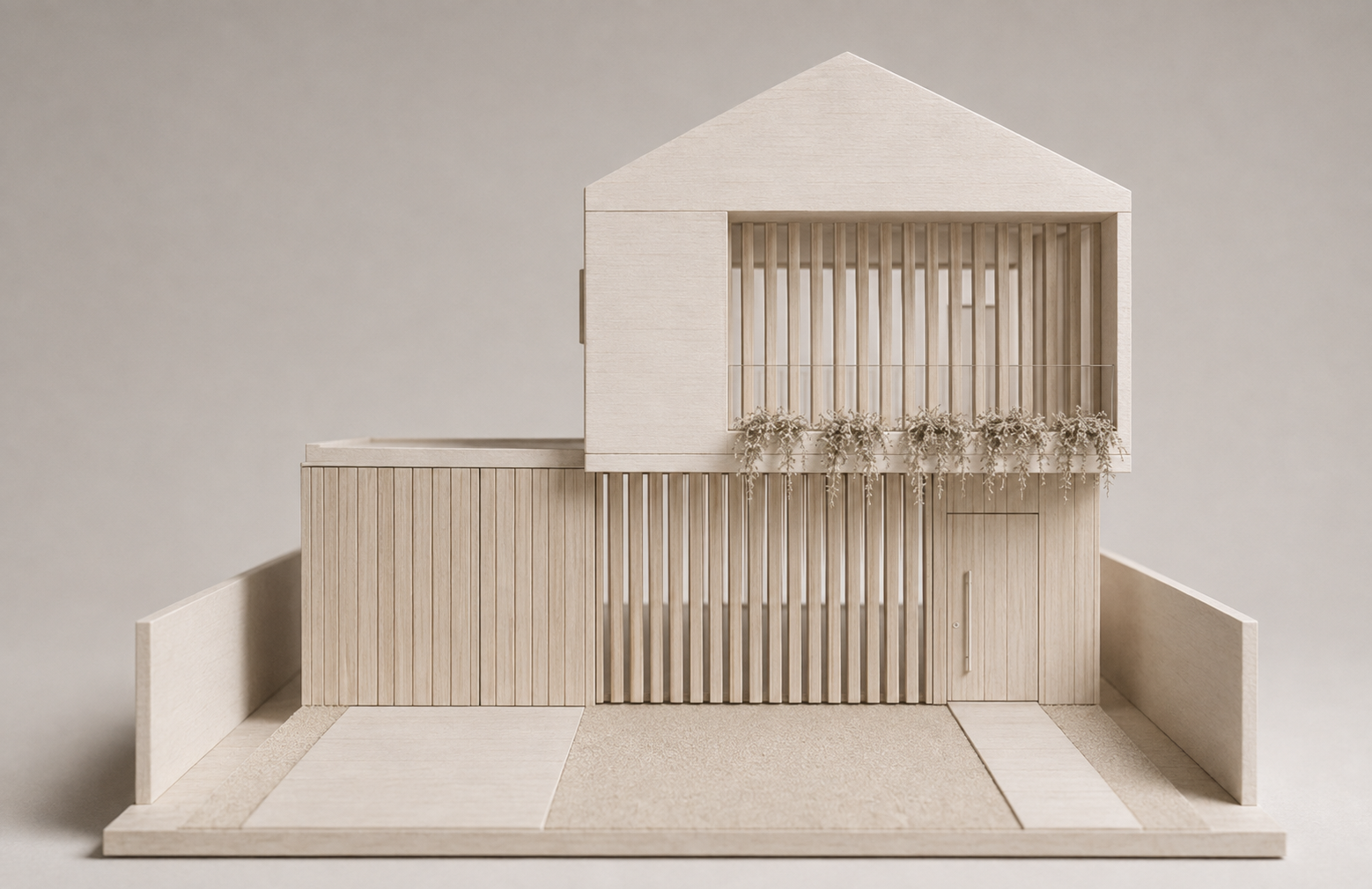Maquete da fachada da casa VBB Ninho